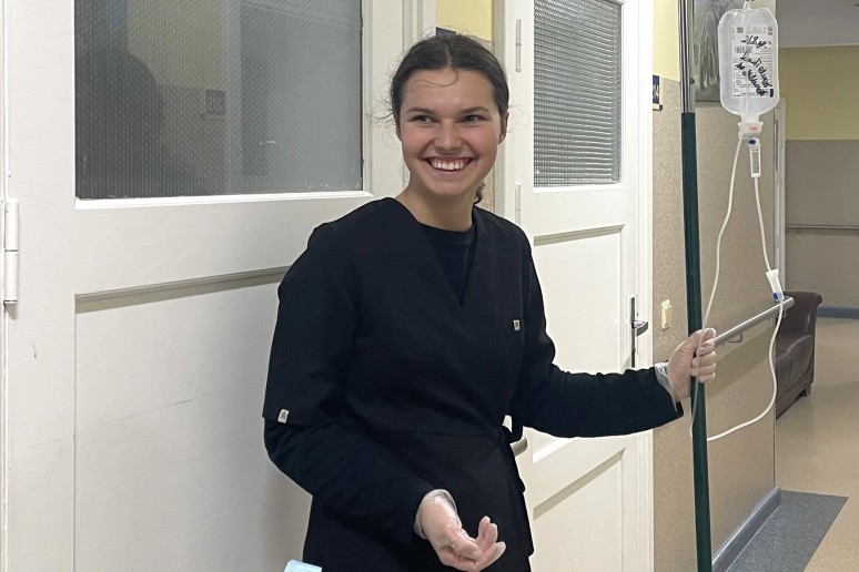 KU Slaugos katedros studentai atliko praktiką Klaipėdos medicininės slaugos ligoninėje 1