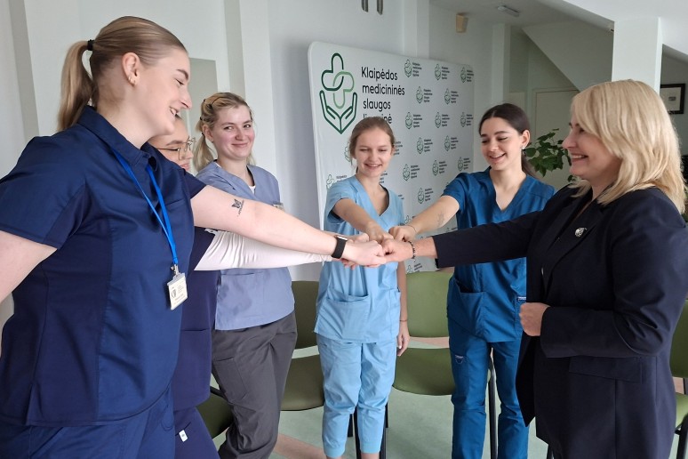 KU Slaugos katedros studentai atliko praktiką Klaipėdos medicininės slaugos ligoninėje 2