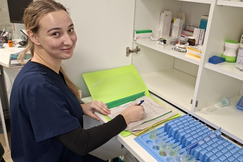 KU Slaugos katedros studentai atliko praktiką Klaipėdos medicininės slaugos ligoninėje 3