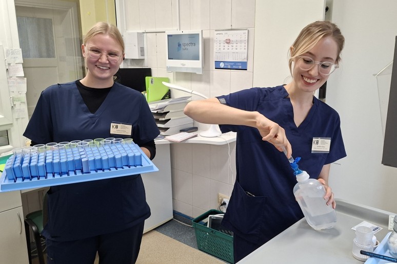 KU Slaugos katedros studentai atliko praktiką Klaipėdos medicininės slaugos ligoninėje 4